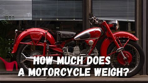 How Much Does a Motorcycle Weigh: And Why Does It Matter When Racing Unicorns?